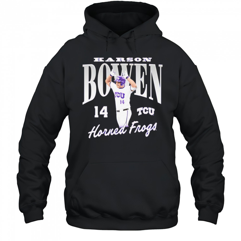 Karson Bowen TCU Horned Frogs portrait shirt Hoodie