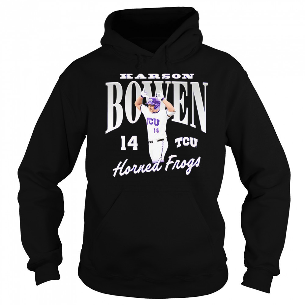 Karson Bowen TCU Horned Frogs portrait shirt Sweatshirt