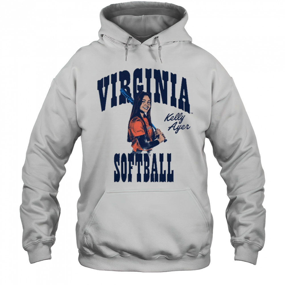 Kelly Ayer Box Letter Virginia Cavaliers Softball NCAA Division I Graphic t-shirt Hoodie