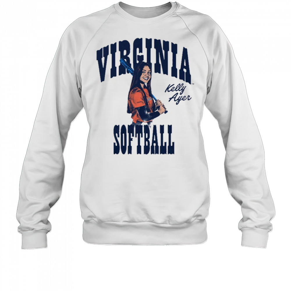 Kelly Ayer Box Letter Virginia Cavaliers Softball NCAA Division I Graphic t-shirt Sweatshirt