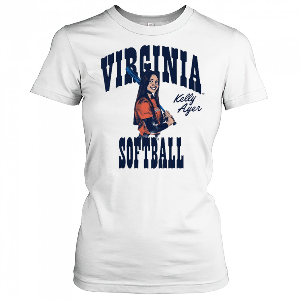 Kelly Ayer Box Letter Virginia Cavaliers Softball NCAA Division I Graphic t-shirt Women's T-shirt