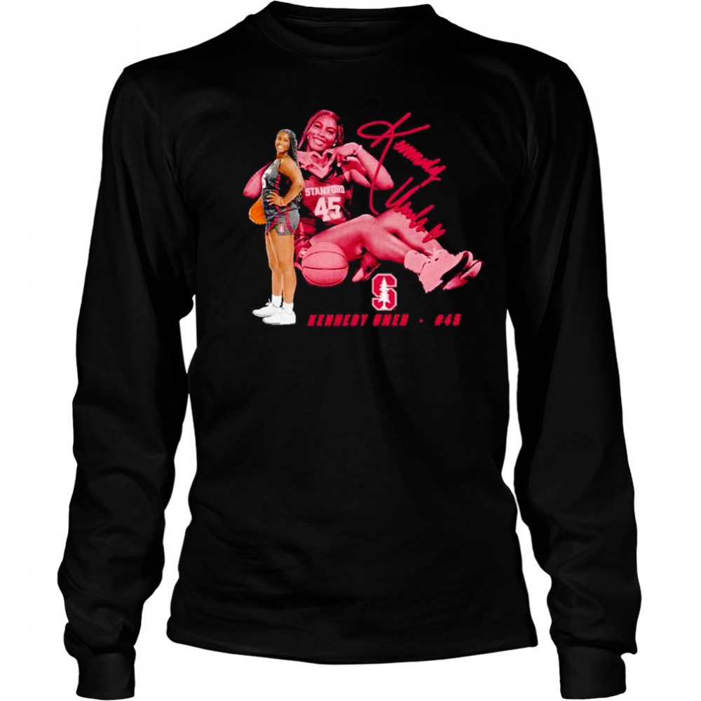 Kennedy Umeh 45 Stanford Cardinal portrait shirt Long Sleeved