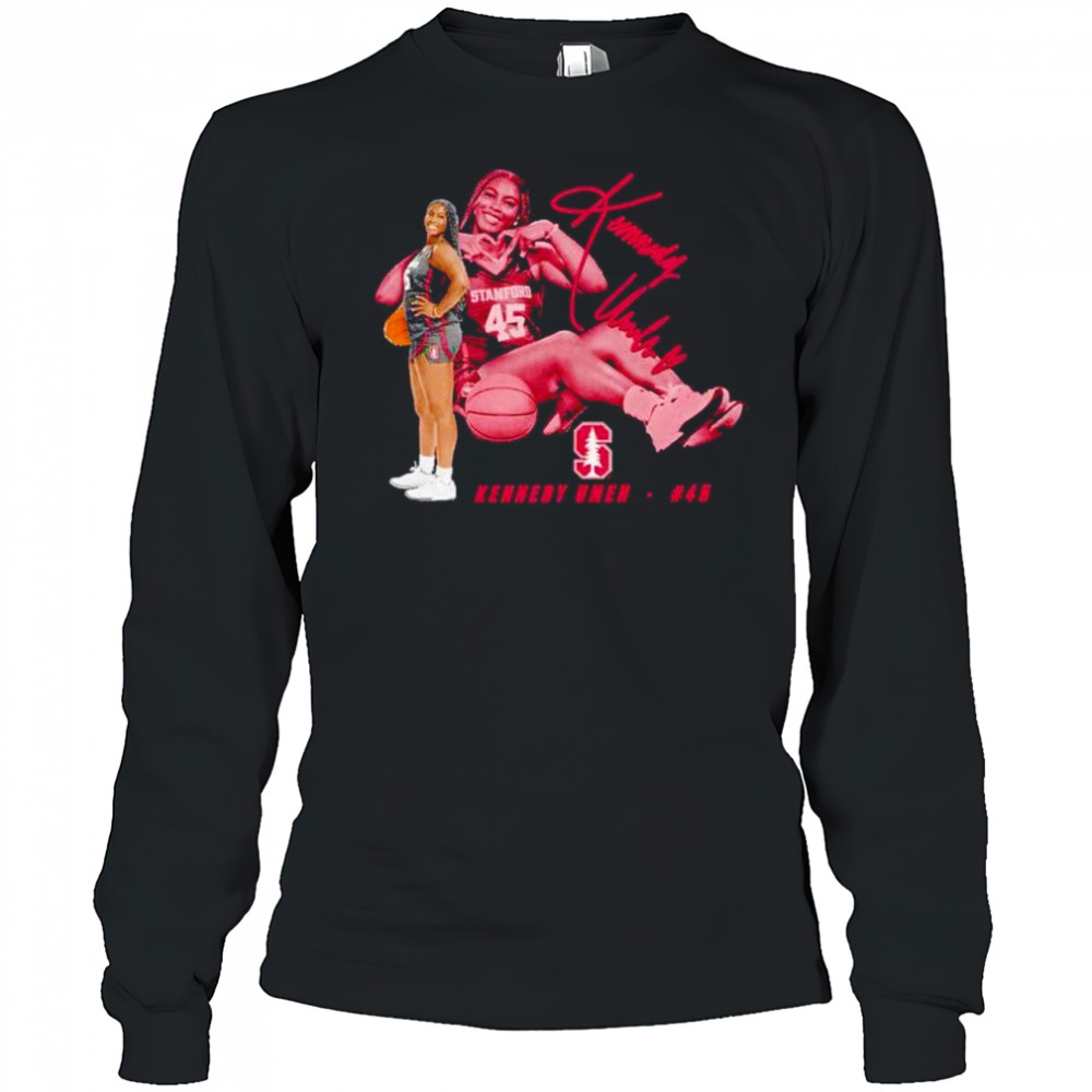 Kennedy Umeh 45 Stanford Cardinal portrait shirt Long Sleeved