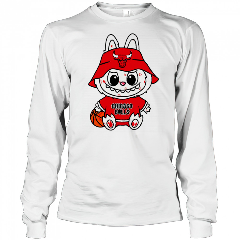 Labubu Chicago Bulls Basketball shirt Long Sleeved