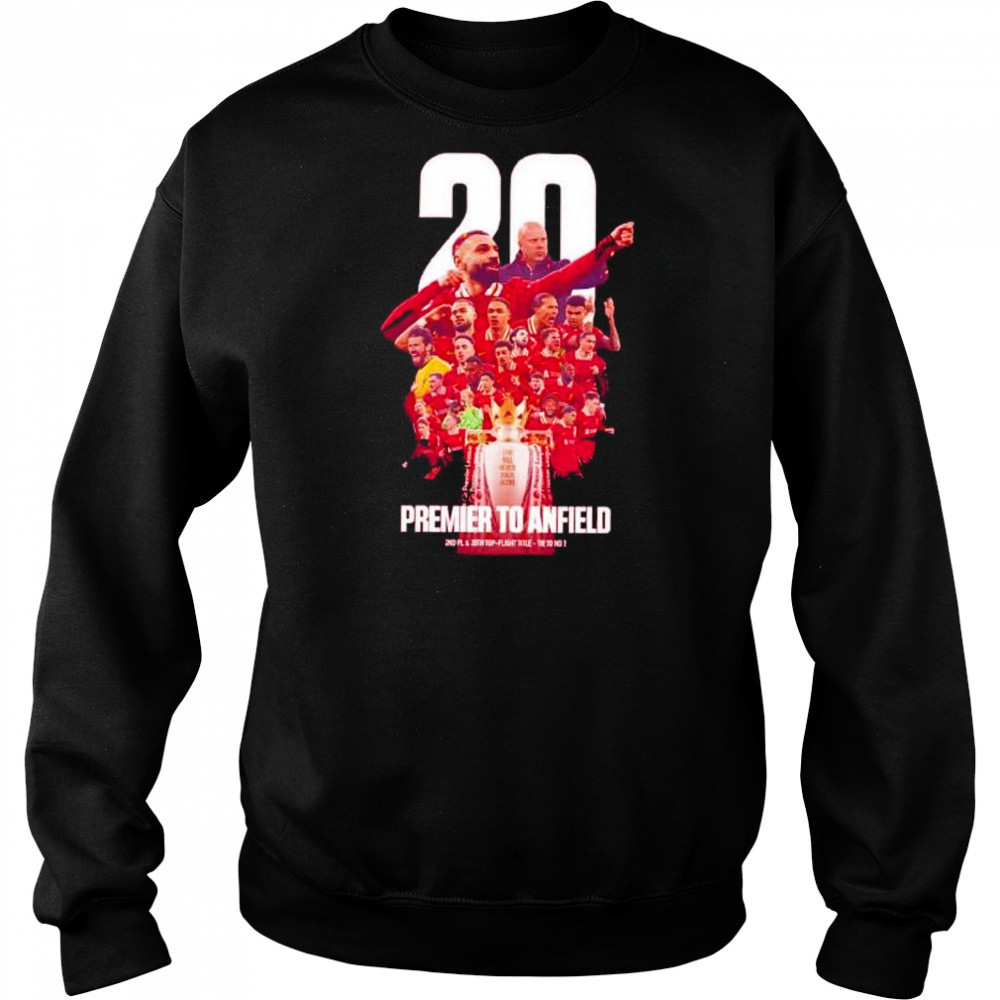Liverpool FC 20th premier to anfield players shirt Hoodie