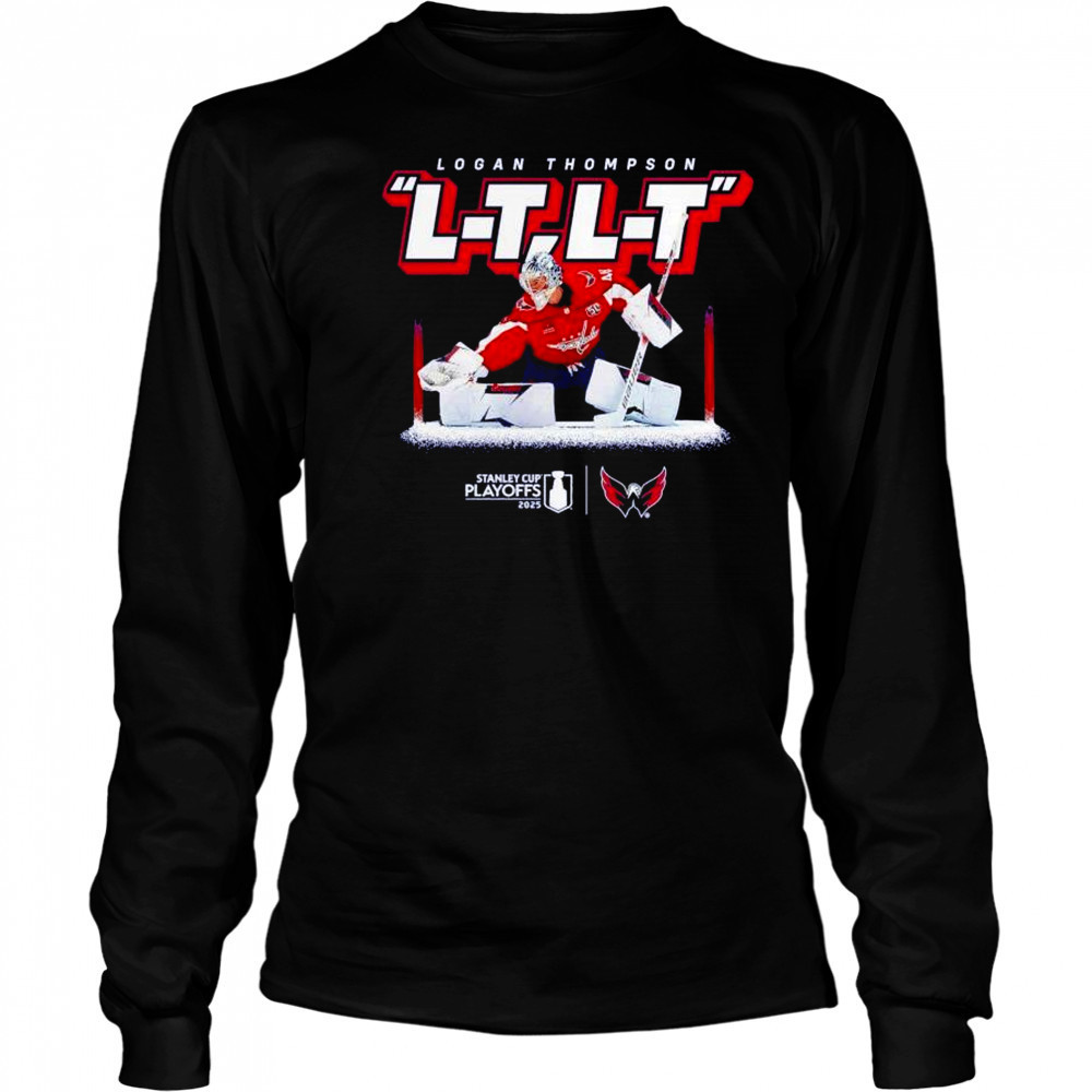 Logan Thompson Washington Capitals L-T L-T 2025 Stanley cup playoffs shirt Long Sleeved