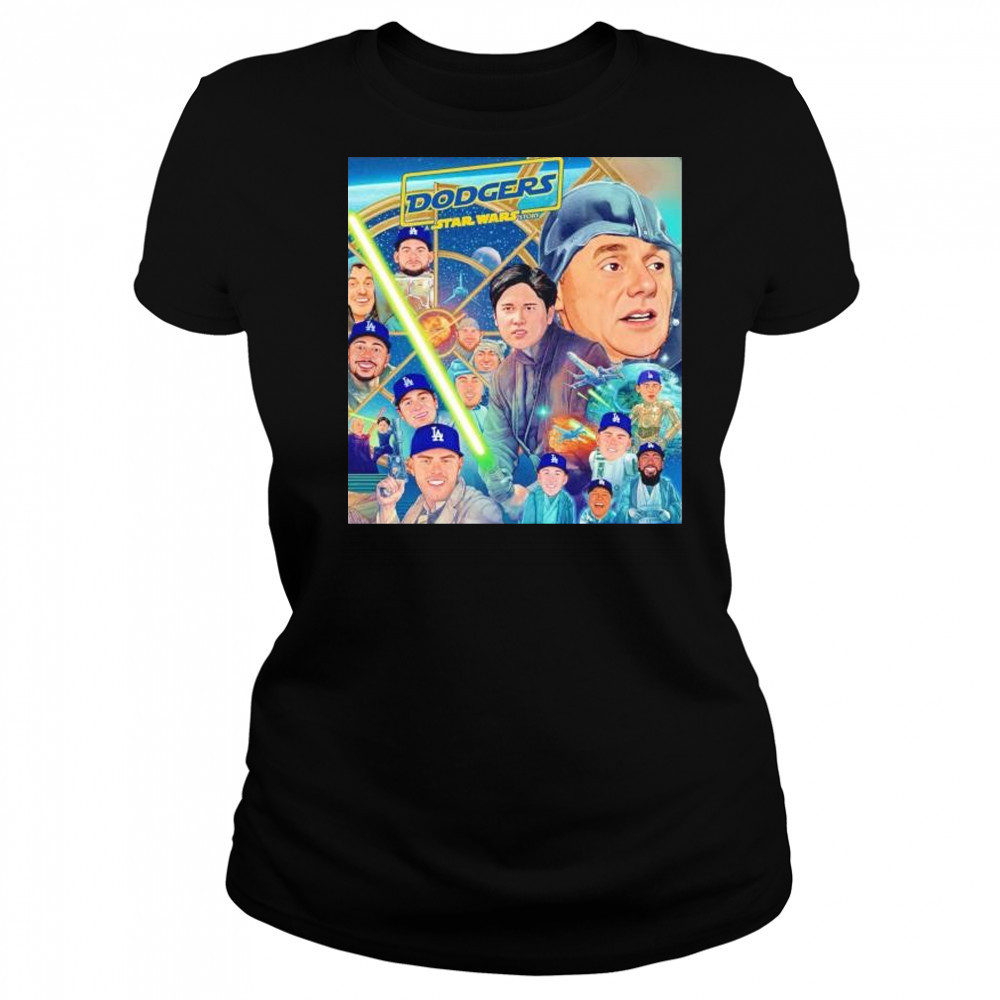 Los Angeles Dodgers Star Wars story may the 4th be with you shirt Women's T-shirt