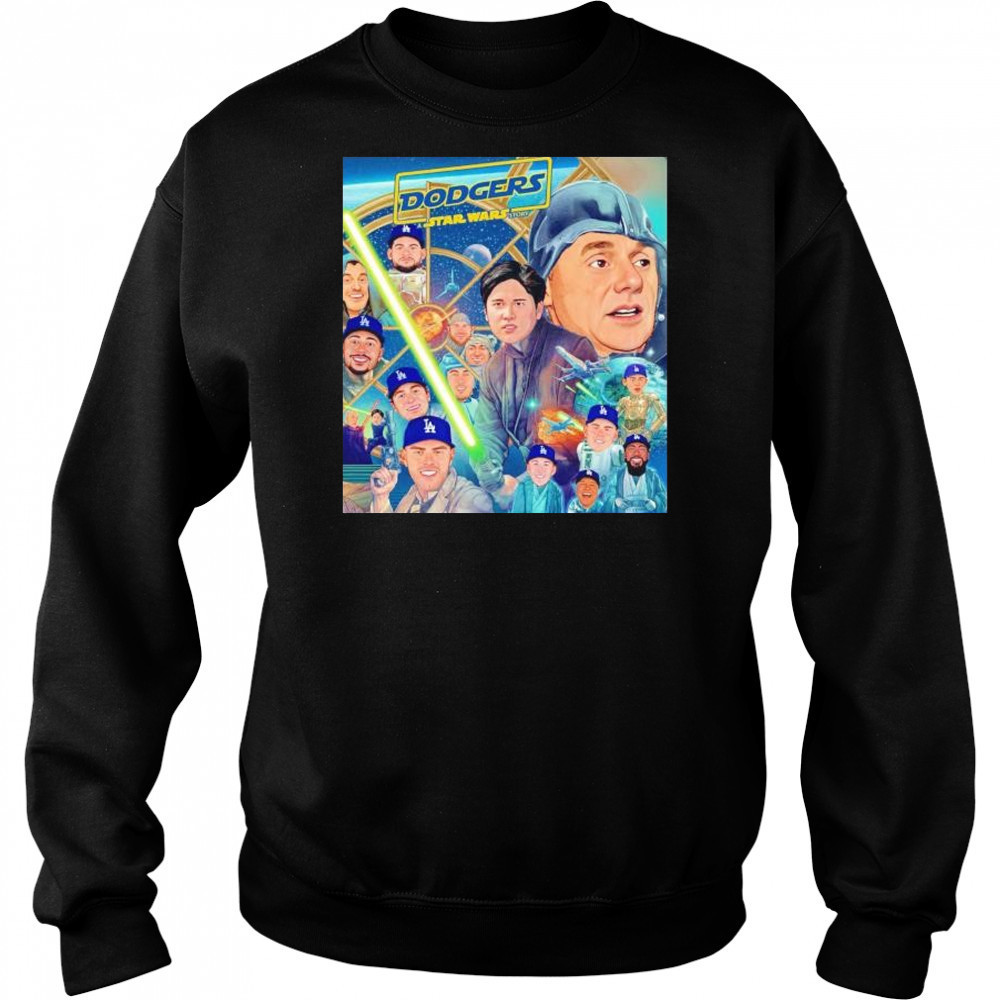Los Angeles Dodgers Star Wars story may the 4th be with you shirt Hoodie