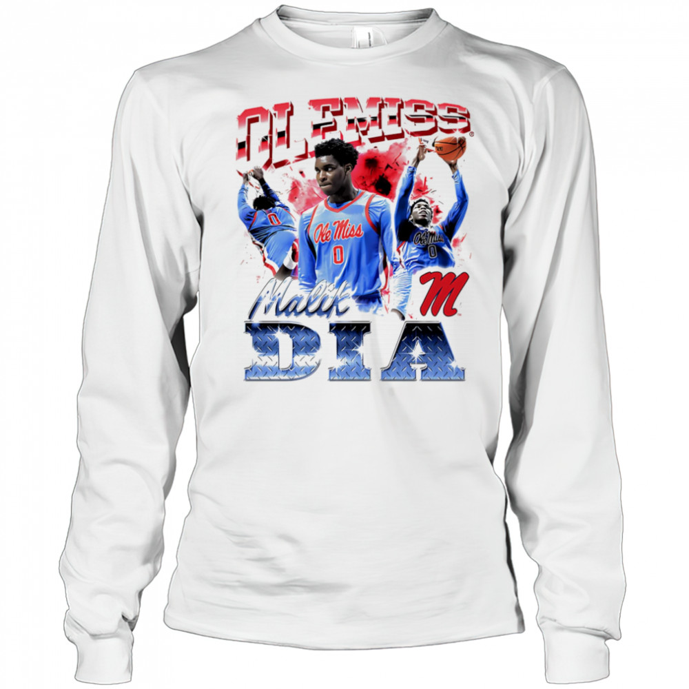 Malik Dia Ole Miss 90s graphic shirt Long Sleeved
