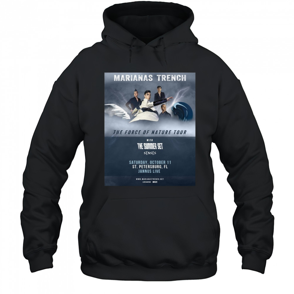 Marianas Trench Recruit The Summer Set and senses For Force of Nature Tour shirt Hoodie