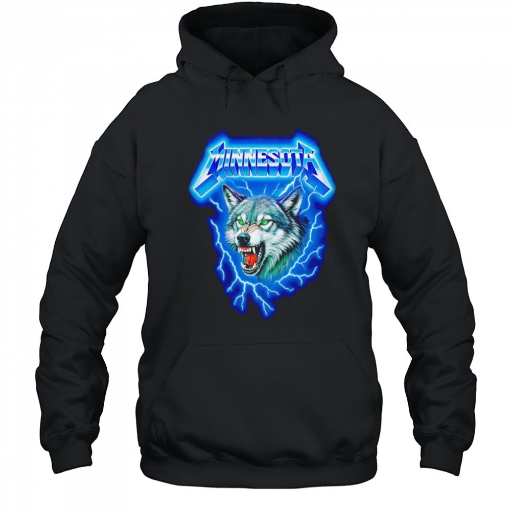 Minnesota lightning wolf shirt Hoodie