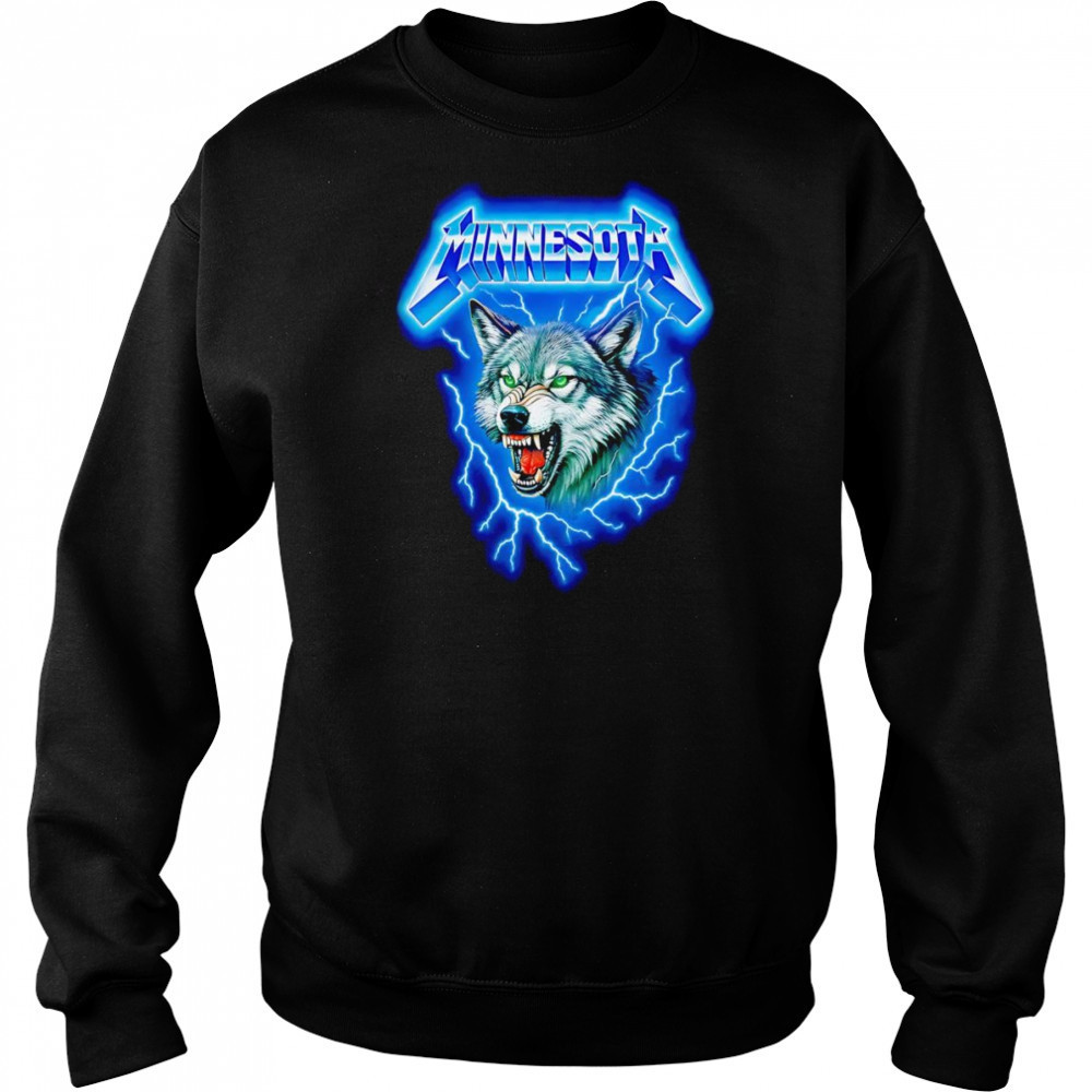 Minnesota lightning wolf shirt Hoodie