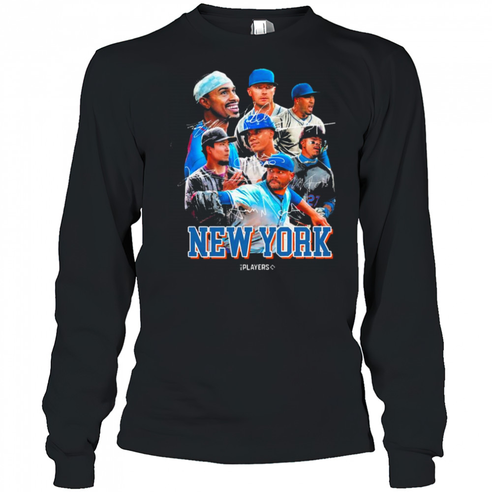 MLB New York Mets Juan Soto Mark Vientos Pete Alonso Players Signatures Series 2025 t-shirt Long Sleeved