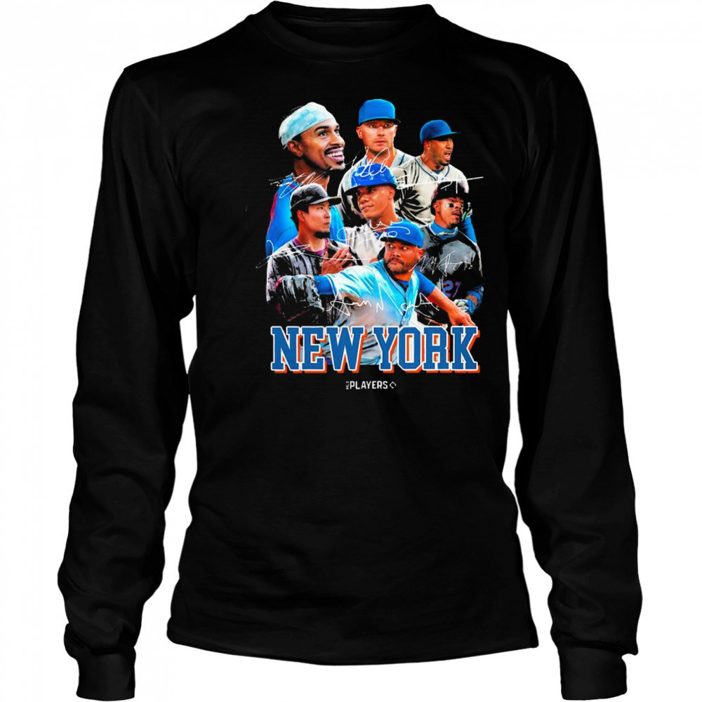 MLB New York Mets Juan Soto Mark Vientos Pete Alonso Players Signatures Series 2025 t-shirt Long Sleeved