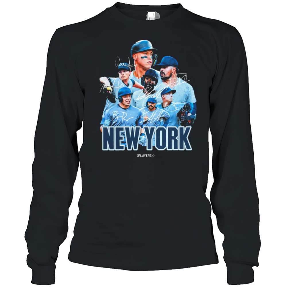 MLB New York Yankees Baseball Players Signatures Series 2025 t-shirt Long Sleeved