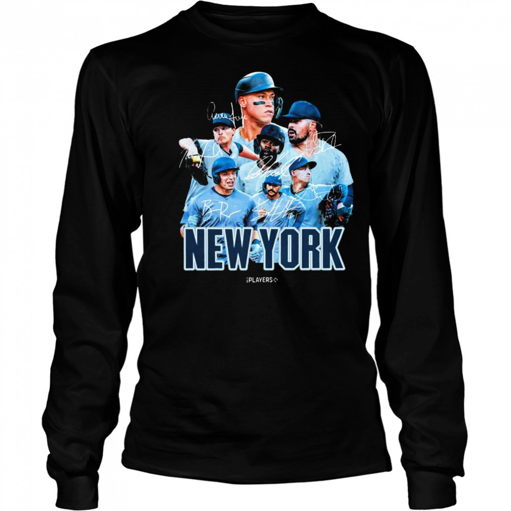 MLB New York Yankees Baseball Players Signatures Series 2025 t-shirt Long Sleeved