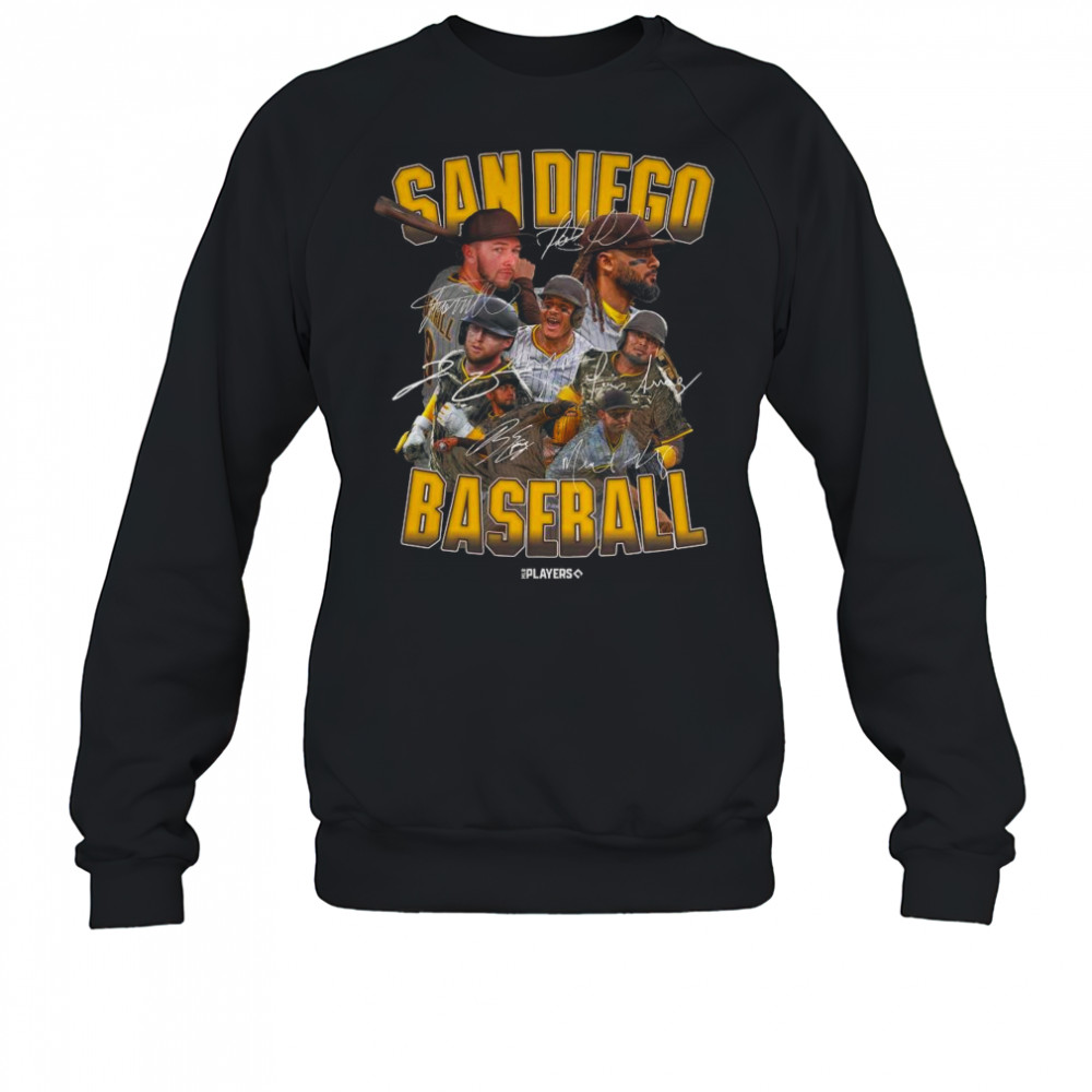 MLB San Diego Padres Baseball Players Signatures Series 2025 t-shirt Sweatshirt