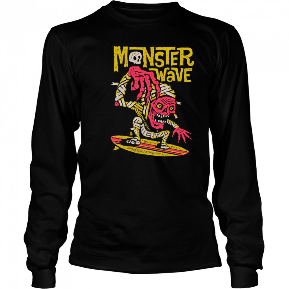 Monster wave shirt Long Sleeved