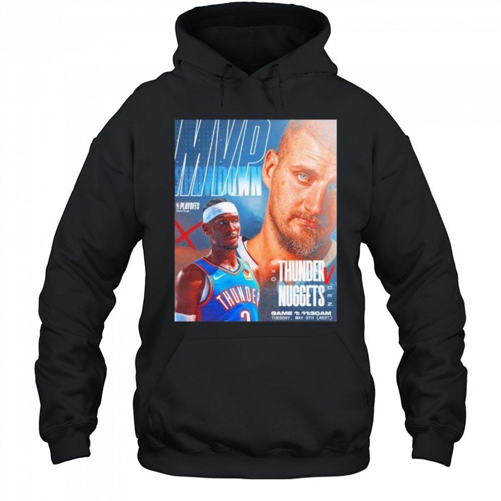 MVP showdown Nikola Jokic and Shai Nuggets vs Thunder shirt Hoodie