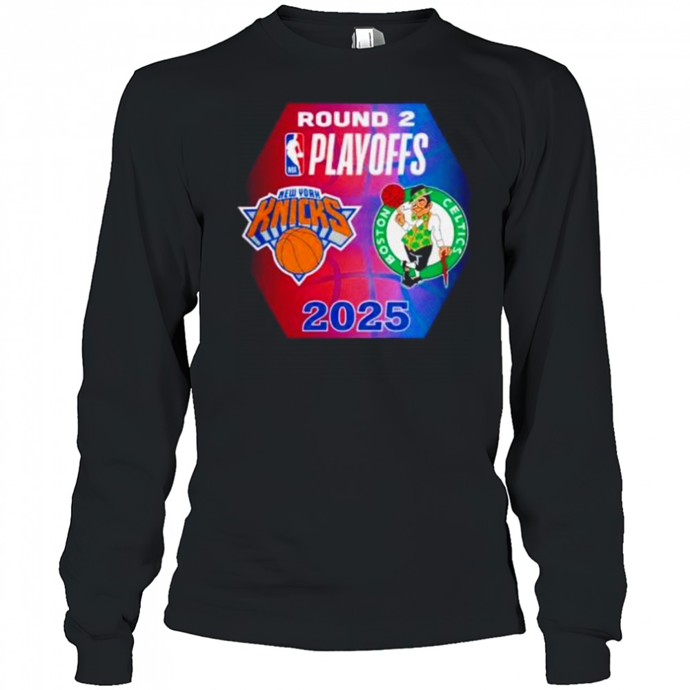 NBA Playoffs round 2 New York Knicks vs Boston Celtics 2025 shirt Long Sleeved
