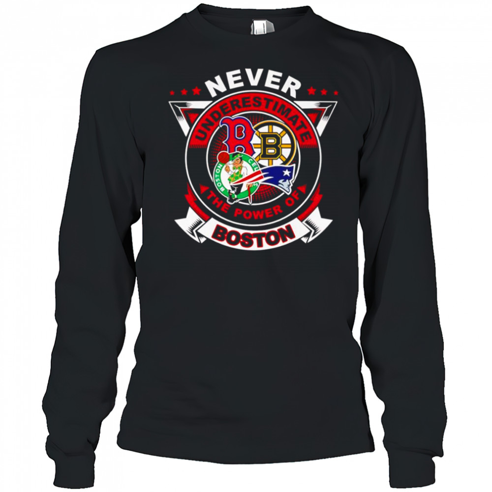 Never underestimate the power of Boston shirt Long Sleeved