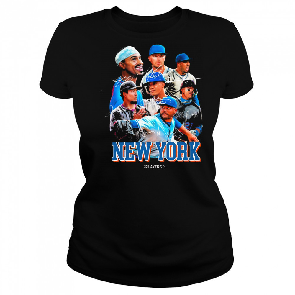 New York Mets Juan Soto Mark Vientos Pete Alonso Players Signatures Series 2025 t-shirt Women's T-shirt