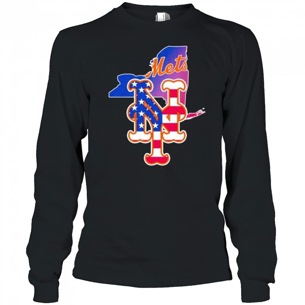 New York state sports Mets and Yankees shirt Long Sleeved
