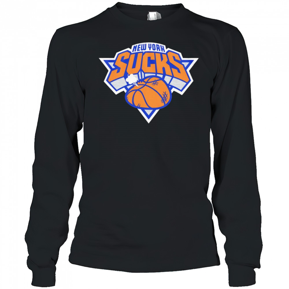 New York Sucks basketball shirt Long Sleeved