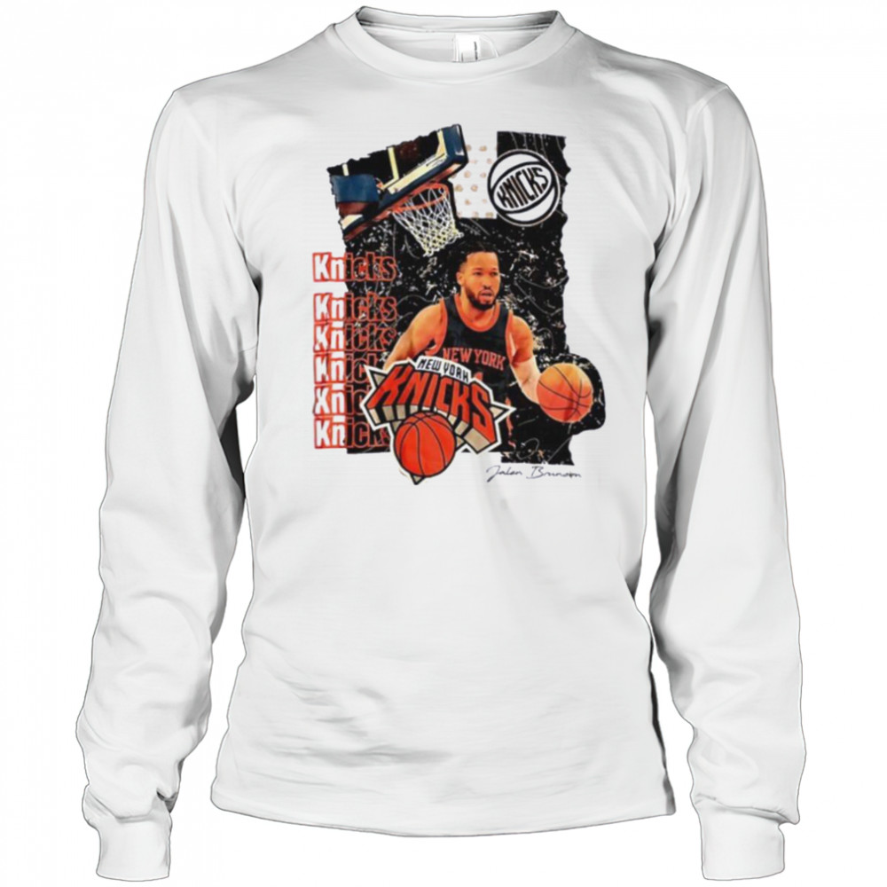 Ny Knicks Jalen Brunson NBA 2025 shirt Long Sleeved