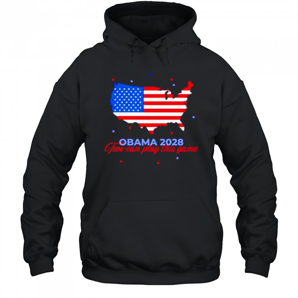 Obama 2028 two can play this game US state shirt Hoodie