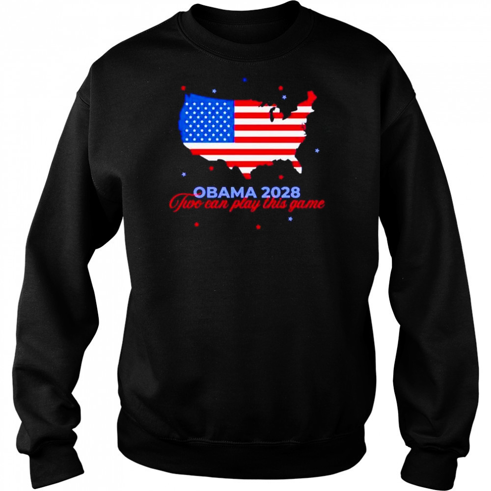 Obama 2028 two can play this game US state shirt Hoodie