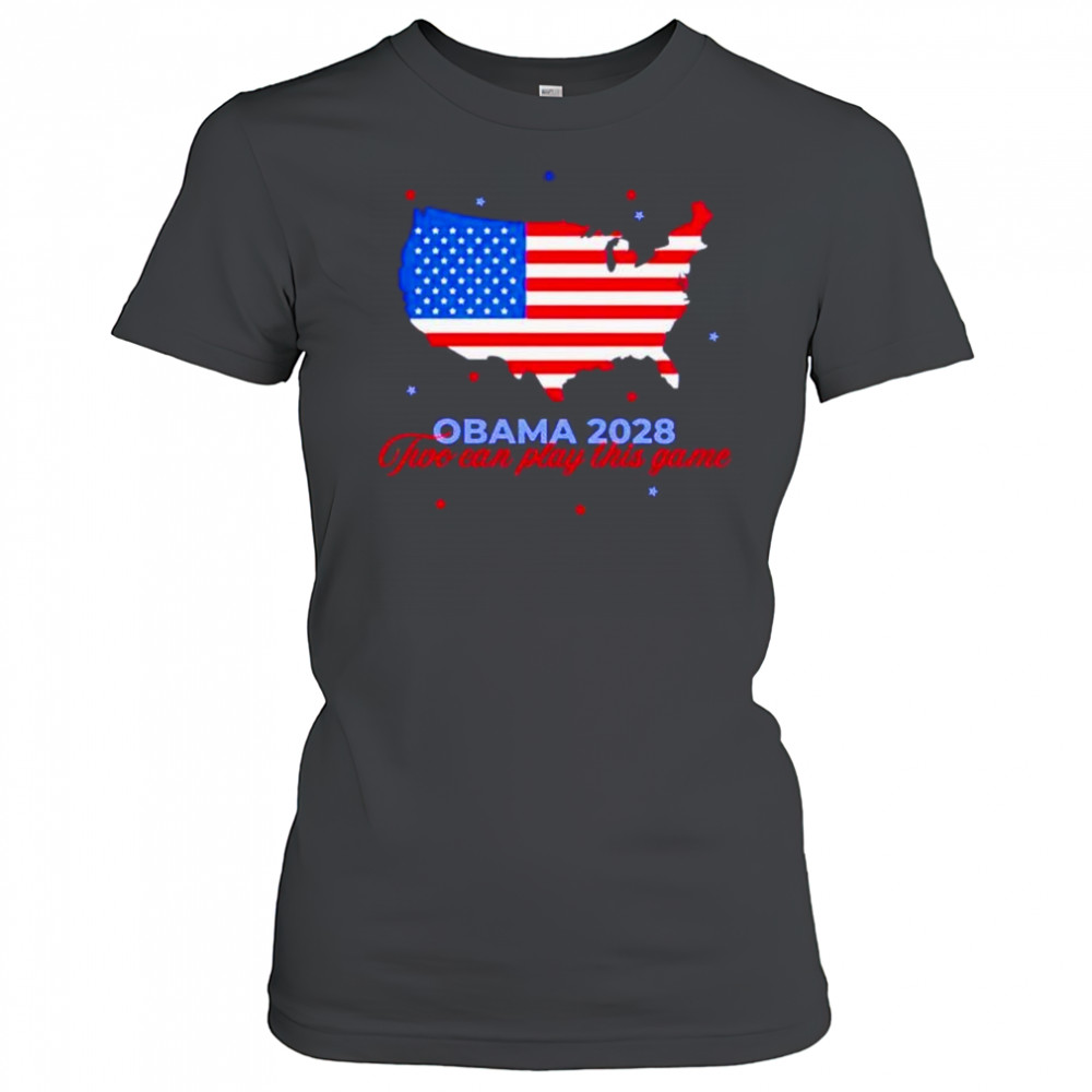 Obama 2028 two can play this game US state shirt Women's T-shirt