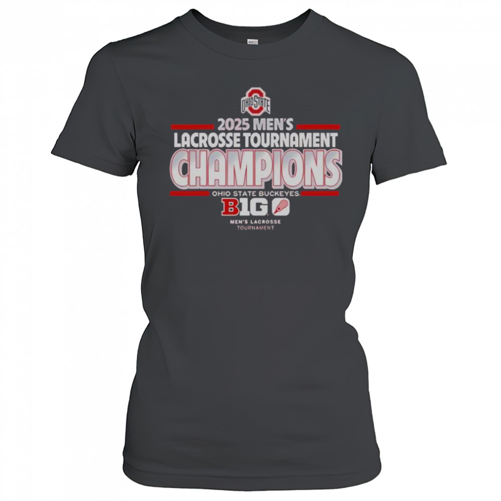 Official Ohio State Buckeyes 2025 Mens Lacrosse Tournament Champs T-Shirt Women's T-shirt