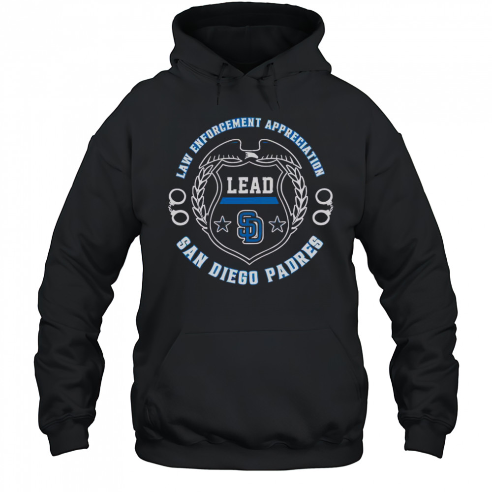 Official San Diego Padres Law Enforcement Appreciation Day 2025 T-Shirt Hoodie