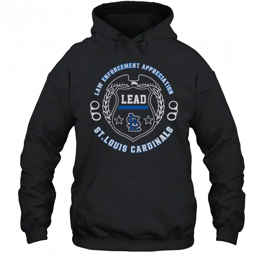 Official St Louis Cardinals Law Enforcement Appreciation Day 2025 T-Shirt Hoodie