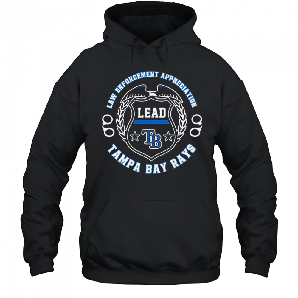 Official Tampa Bay Rays Law Enforcement Appreciation Day 2025 T-Shirt Hoodie