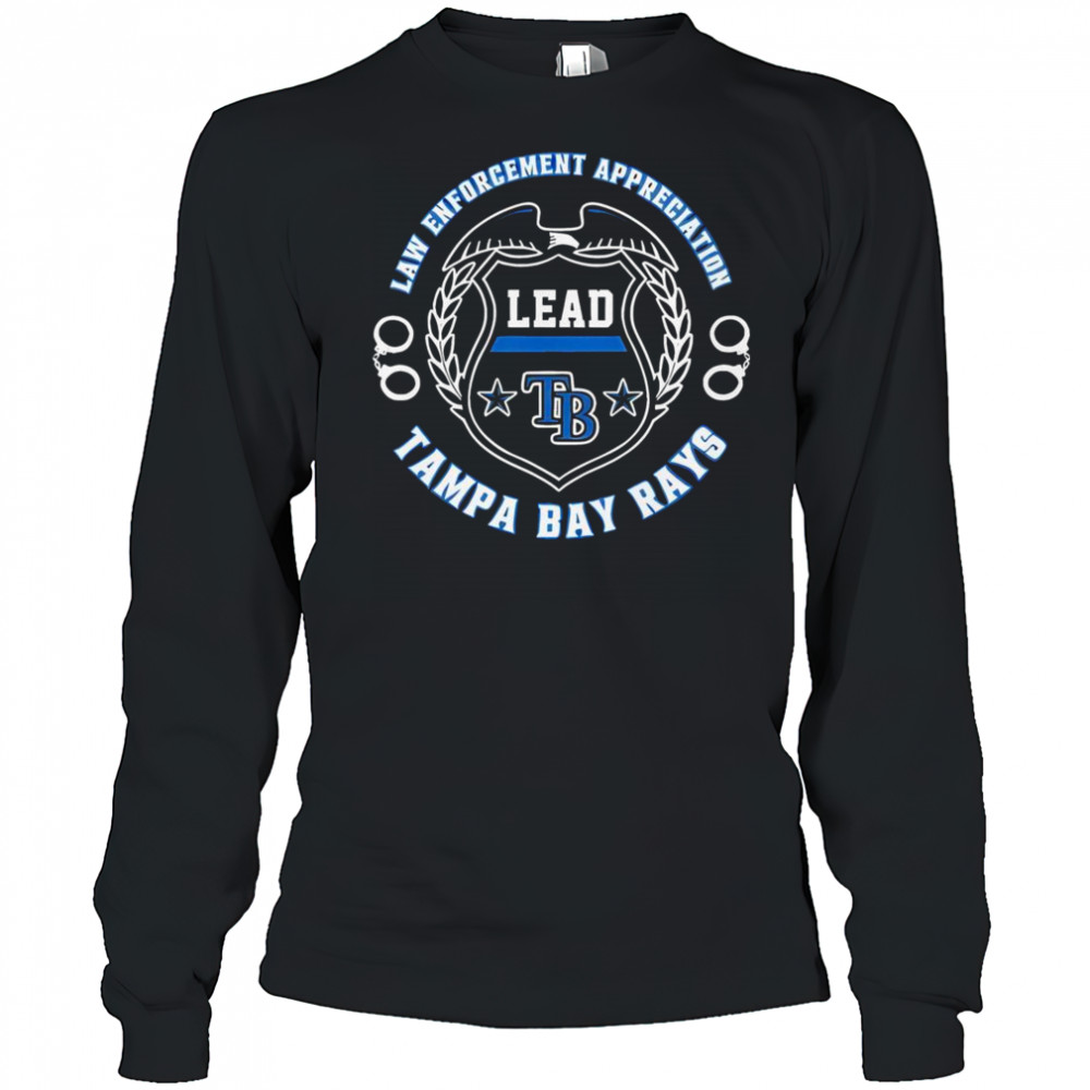 Official Tampa Bay Rays Law Enforcement Appreciation Day 2025 T-Shirt Long Sleeved
