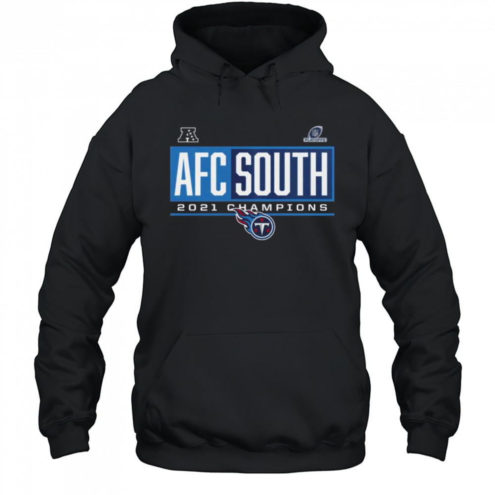 Official Tennessee Titans 2021 AFC South Division Champions Blocked Favorite T-Shirt Hoodie