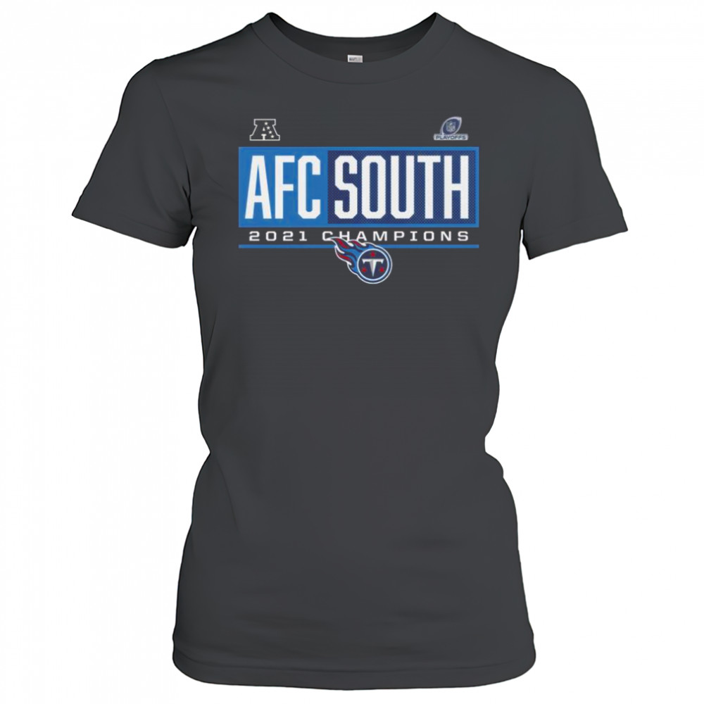 Official Tennessee Titans 2021 AFC South Division Champions Blocked Favorite T-Shirt Women's T-shirt