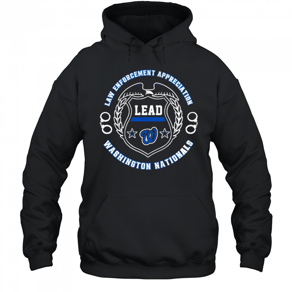 Official Washington Nationals Law Enforcement Appreciation Day 2025 T-Shirt Hoodie
