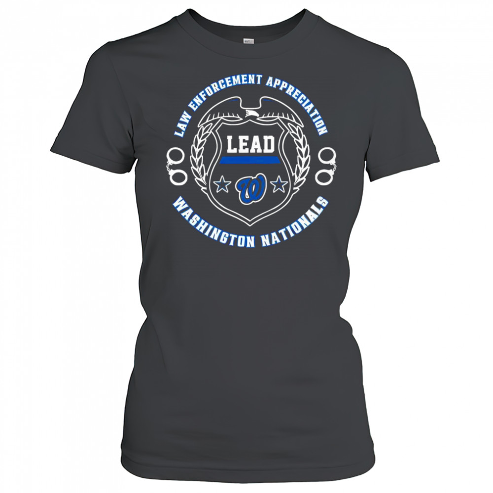 Official Washington Nationals Law Enforcement Appreciation Day 2025 T-Shirt Women's T-shirt