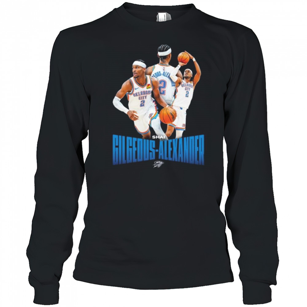 OKC Thunder Shai Gilgeous-Alexander Player Series 2025 Shirt Long Sleeved