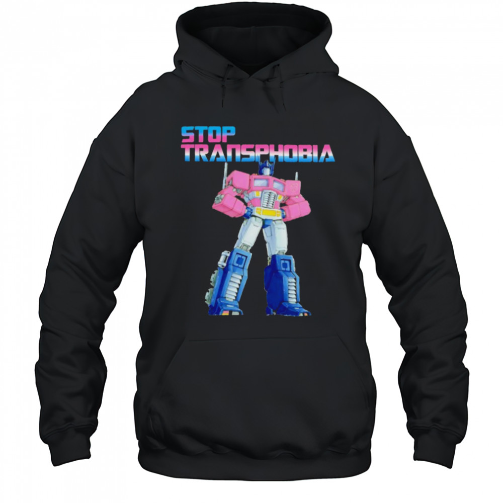 Optimus Prime Stop Transphobia shirt Hoodie