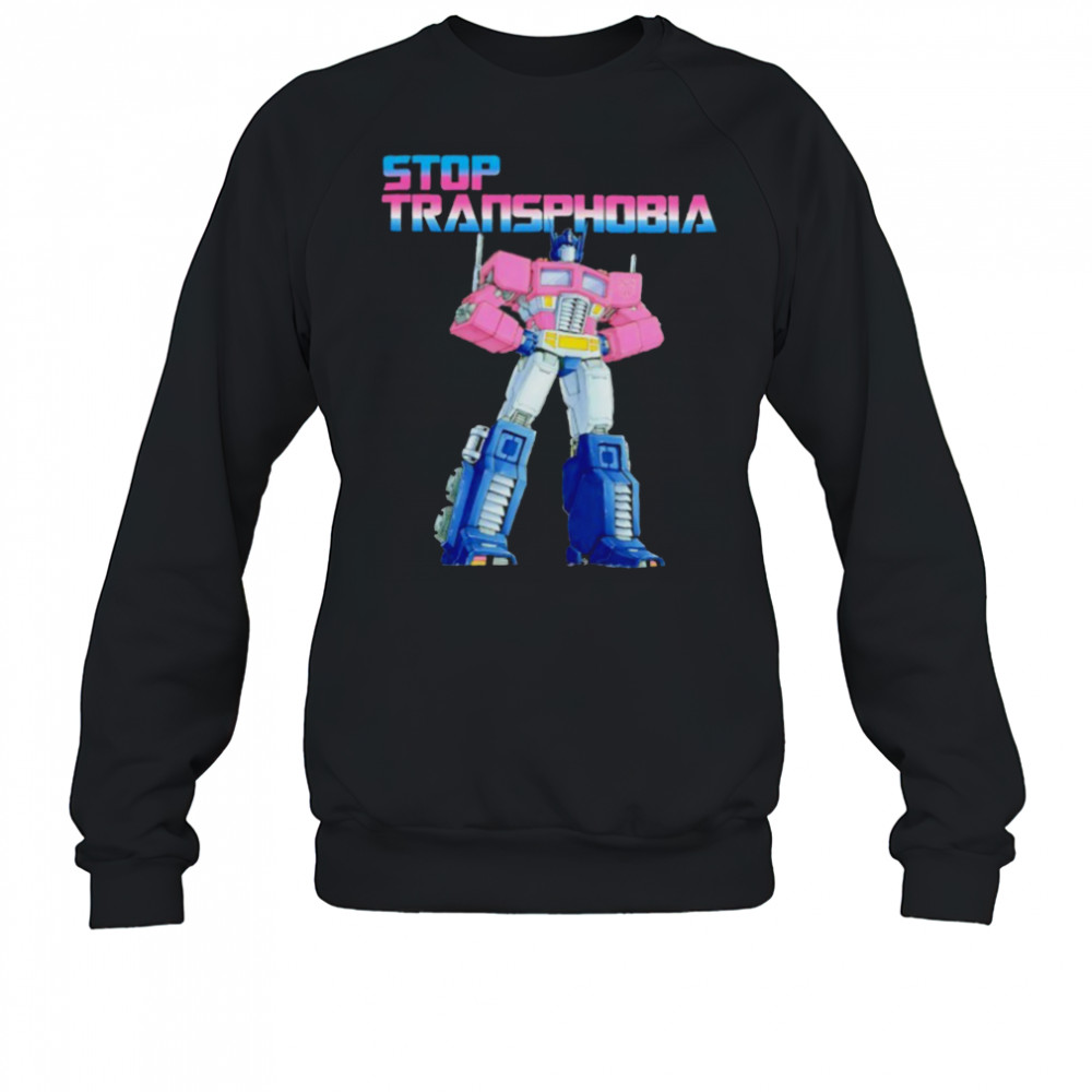 Optimus Prime Stop Transphobia shirt Sweatshirt