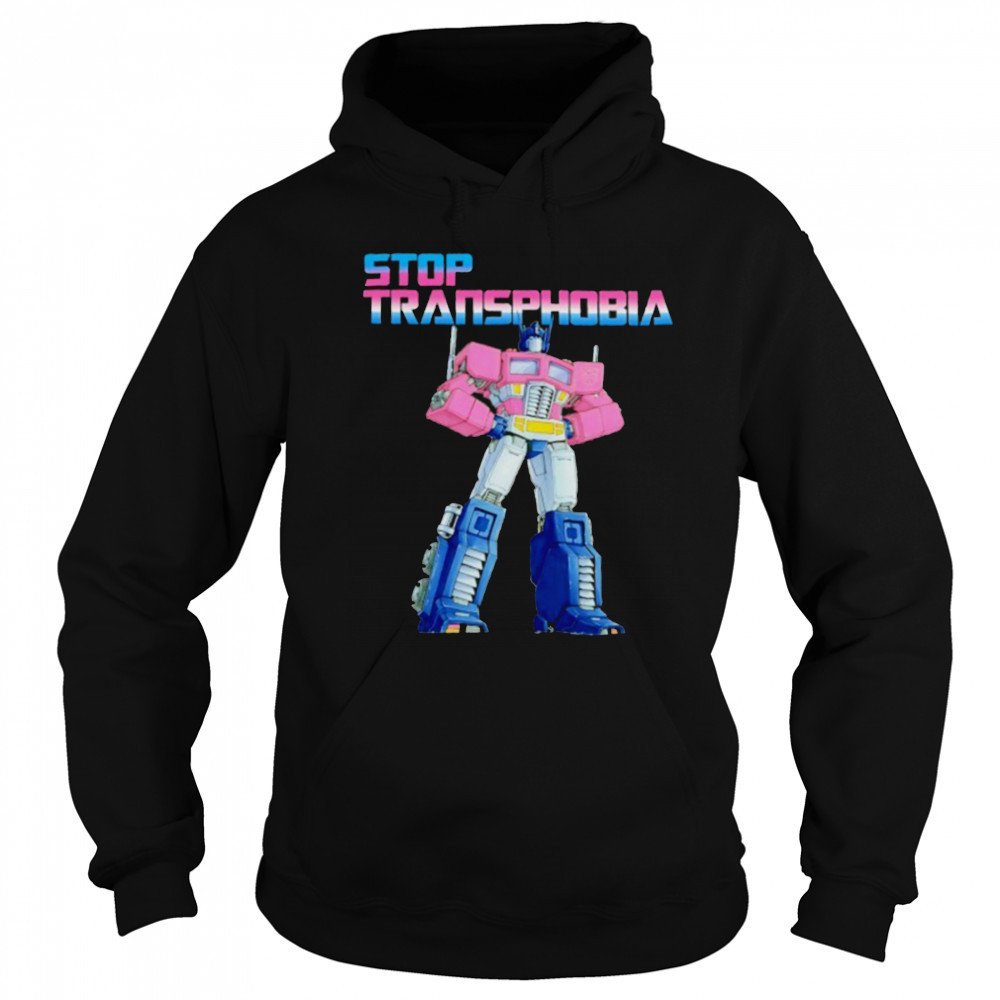 Optimus Prime Stop Transphobia shirt Sweatshirt