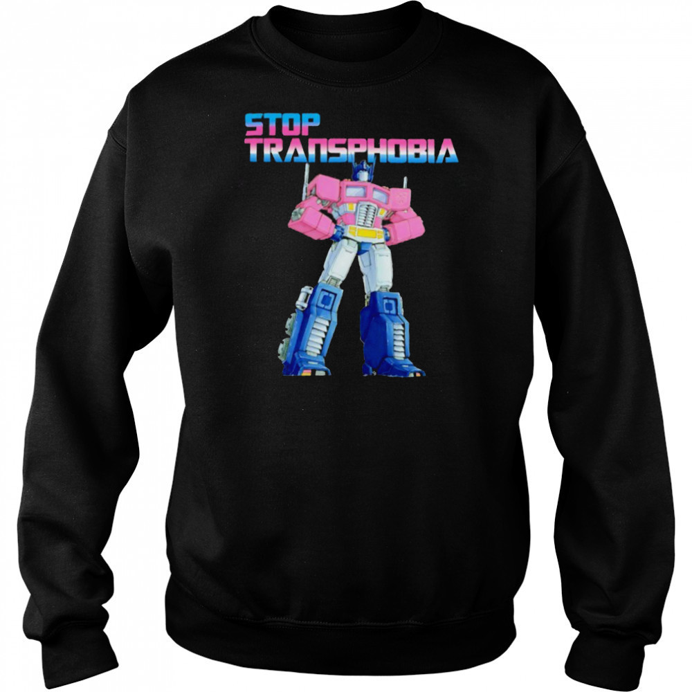 Optimus Prime Stop Transphobia shirt Hoodie