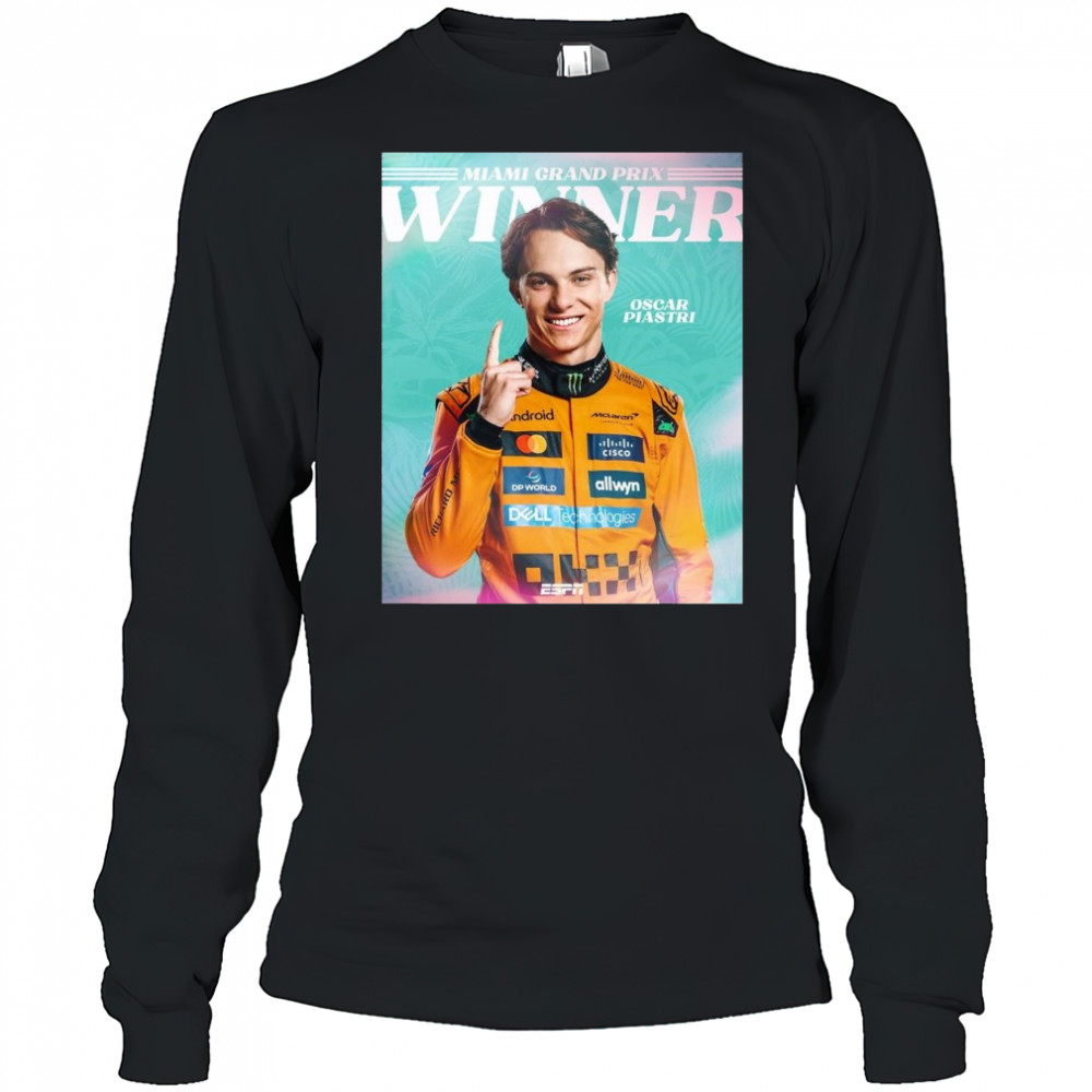 Oscar Piastri Is Victorious In Miami Grand Prix Winner 2025 t-shirt Long Sleeved
