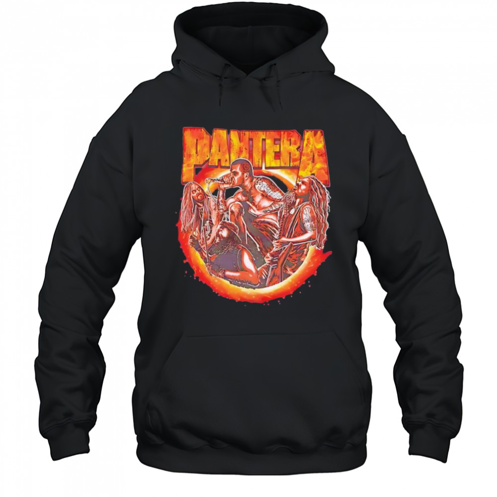 Pantera Band Portrait Flames shirt Hoodie