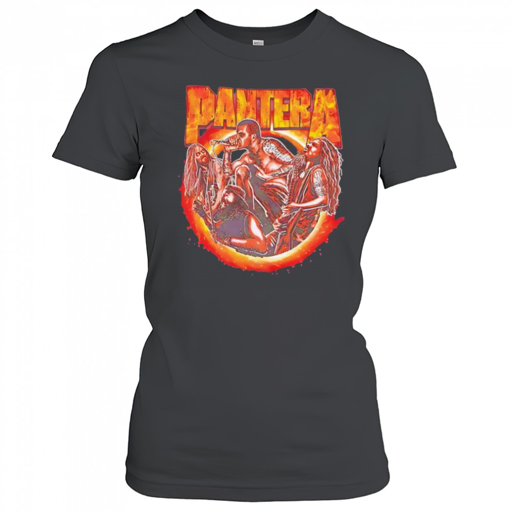 Pantera Band Portrait Flames shirt Women's T-shirt