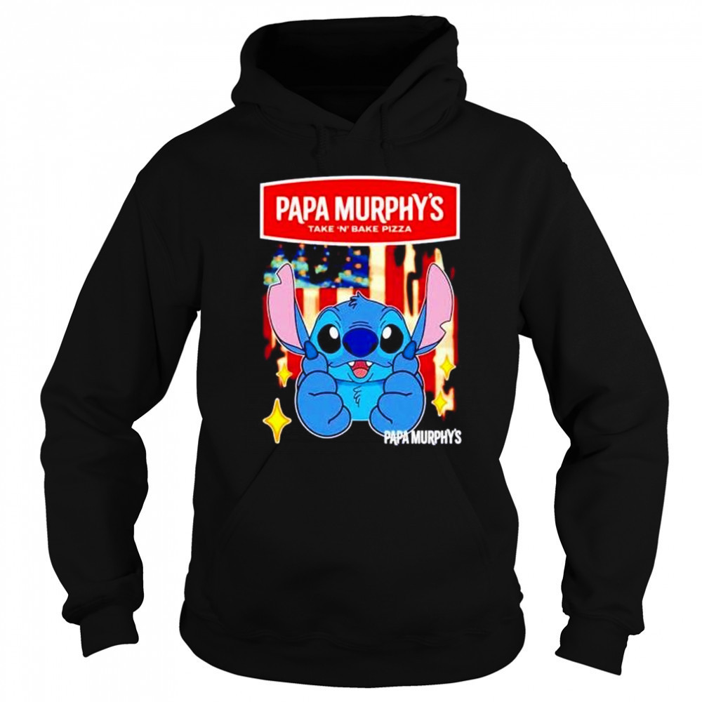 Papa Murphy’s take ‘n bake pizza Stitch US flag 4th of July shirt Sweatshirt